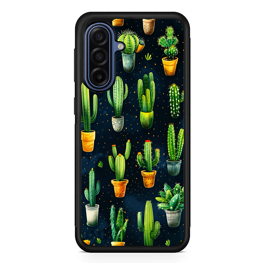 A Collection of Cactus in Pots Samsung Galaxy A17 Case | Slim Protective Phone Cover