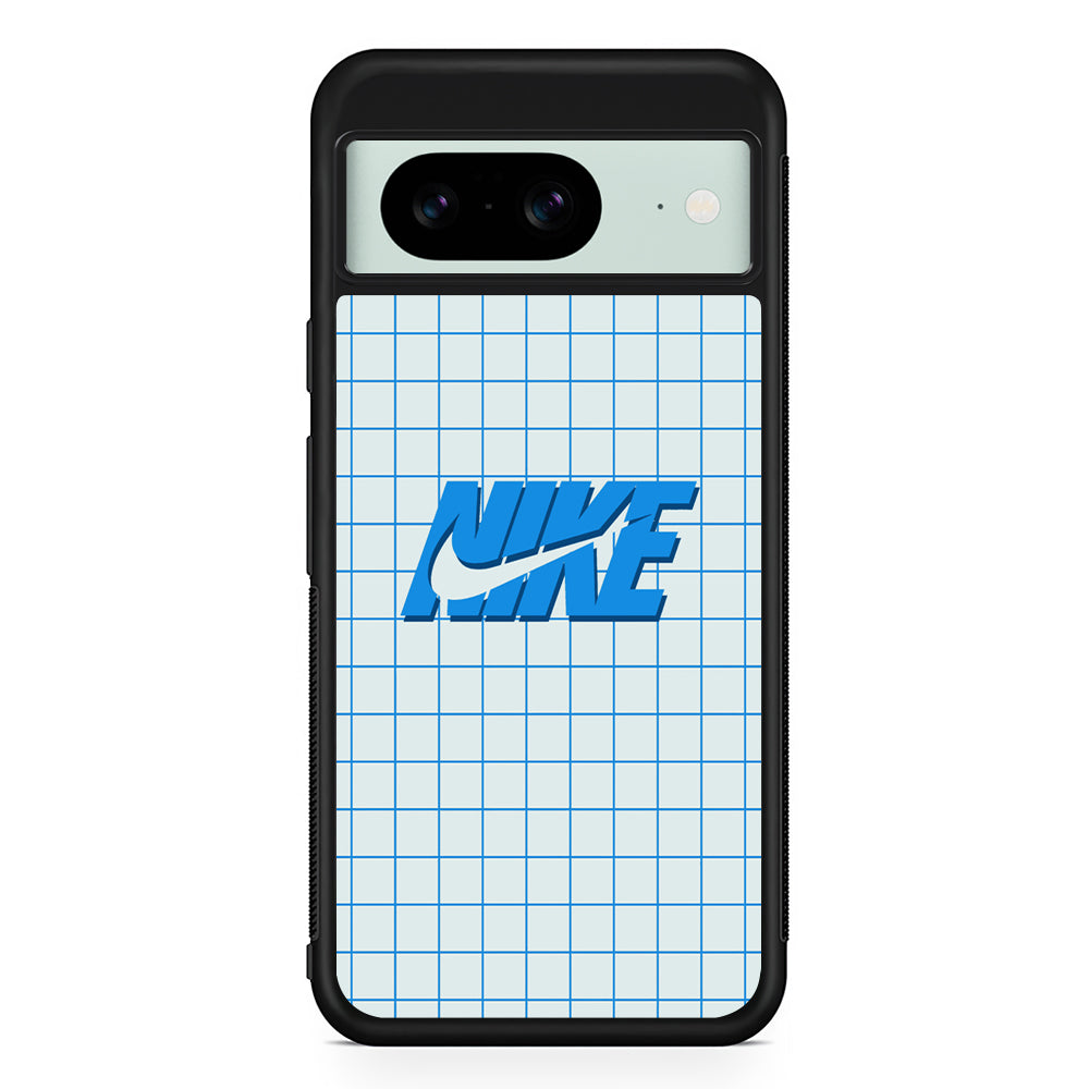 Nike Blue Square Spot Google Pixel 8 Case | Slim Rubber Case for Google Pixel 8