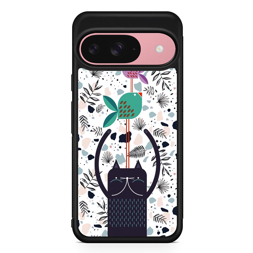 Cat Fish Aesthetic Google Pixel 9 Case | Google Pixel 9 Protective Rubber Case