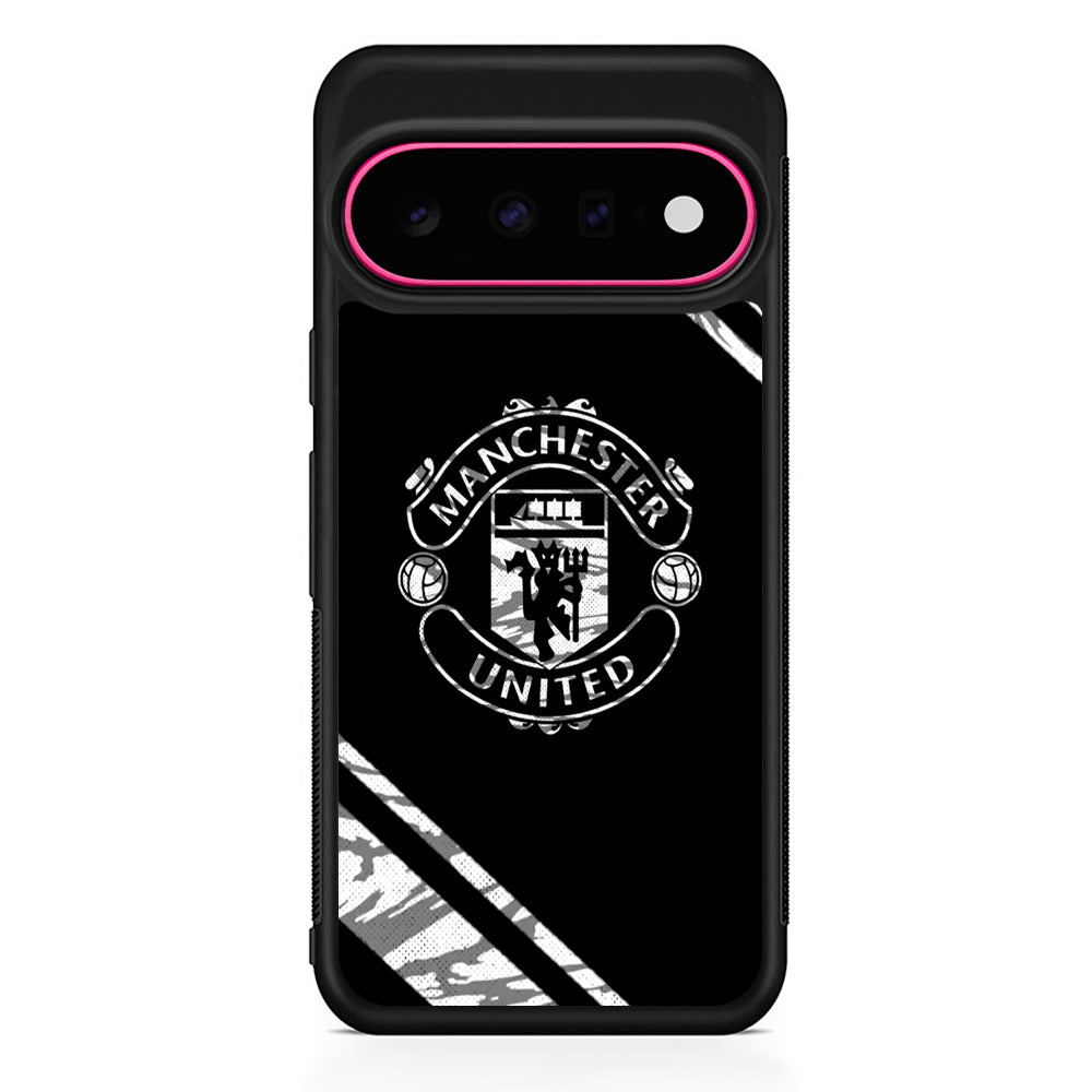 Manchester United Black Emblem Google Pixel 11 Case | Slim Shockproof Cover