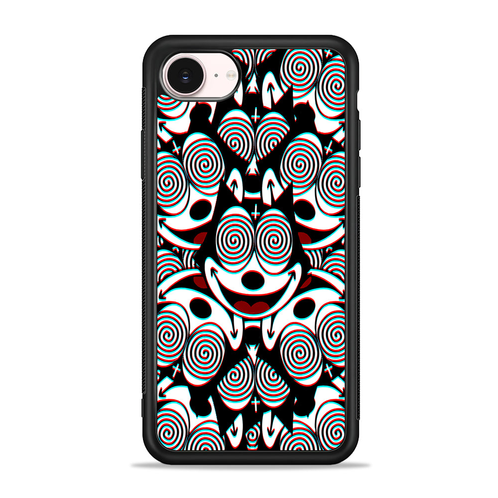 Felix The Cat Hypnotic iPhone 17e Case - Silicone Case