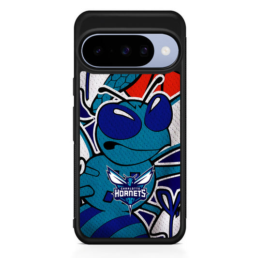 NBA Charlotte Hornets The Bee Google Pixel 10 Case | Google Pixel 10 Rubber Protective Case