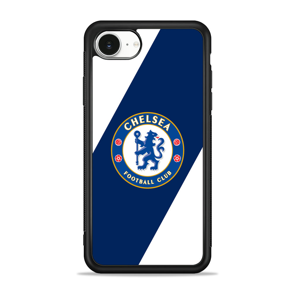 Chelsea FC Stripe Sling Logo iPhone 16e Case | Protective Phone Cover