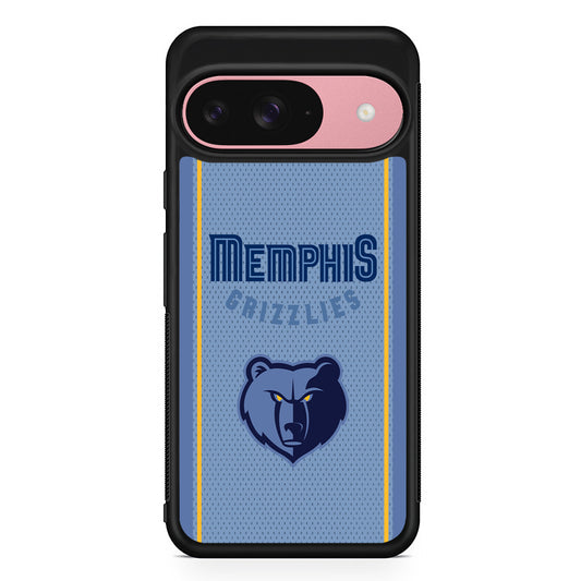 NBA Memphis Grizzlies Jersey Google Pixel 9 Case | Google Pixel 9 Protective Rubber Case