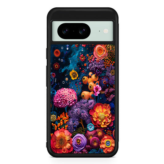 Painting of Flowers and Plants Google Pixel 8 Case | Durable Protective Cover for Google Pixel 8