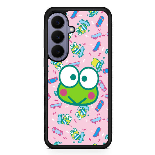 Keroppi Skate Pattern Samsung Galaxy S26 Case | Durable Rubber Case for Samsung Galaxy S26