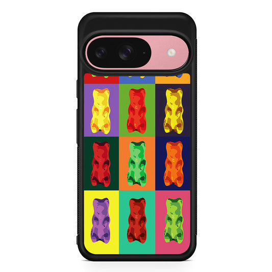 Gummy Bear Pop Art Google Pixel 9 Case | Google Pixel 9 Protective Rubber Case