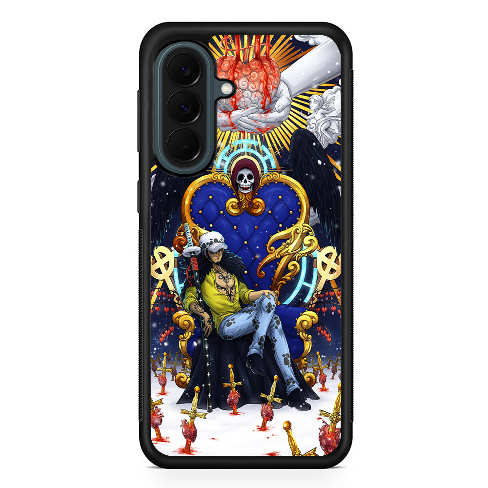 One Piece Trafalgar Law Heart Stealer Samsung Galaxy A37 Case | Samsung Galaxy A37 Rubber Phone Case