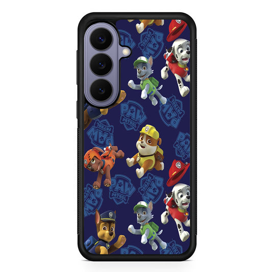 Paw Patrol Navy Background Samsung Galaxy S26 Case | Durable Rubber Case for Samsung Galaxy S26