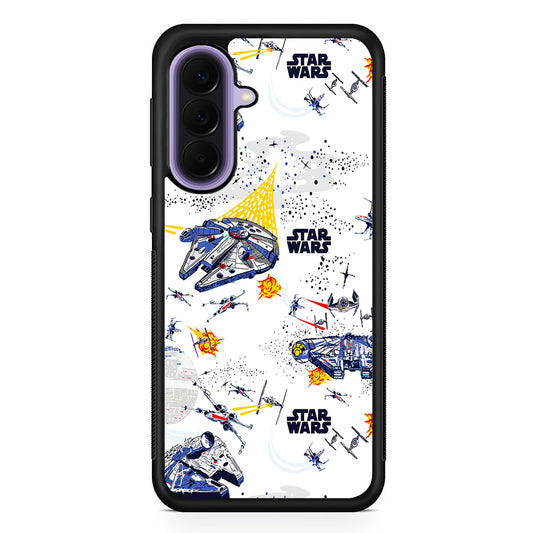 Star Wars Aircraft on Galaxy Samsung Galaxy A57 Case | Slim Samsung Galaxy A57 Rubber Case