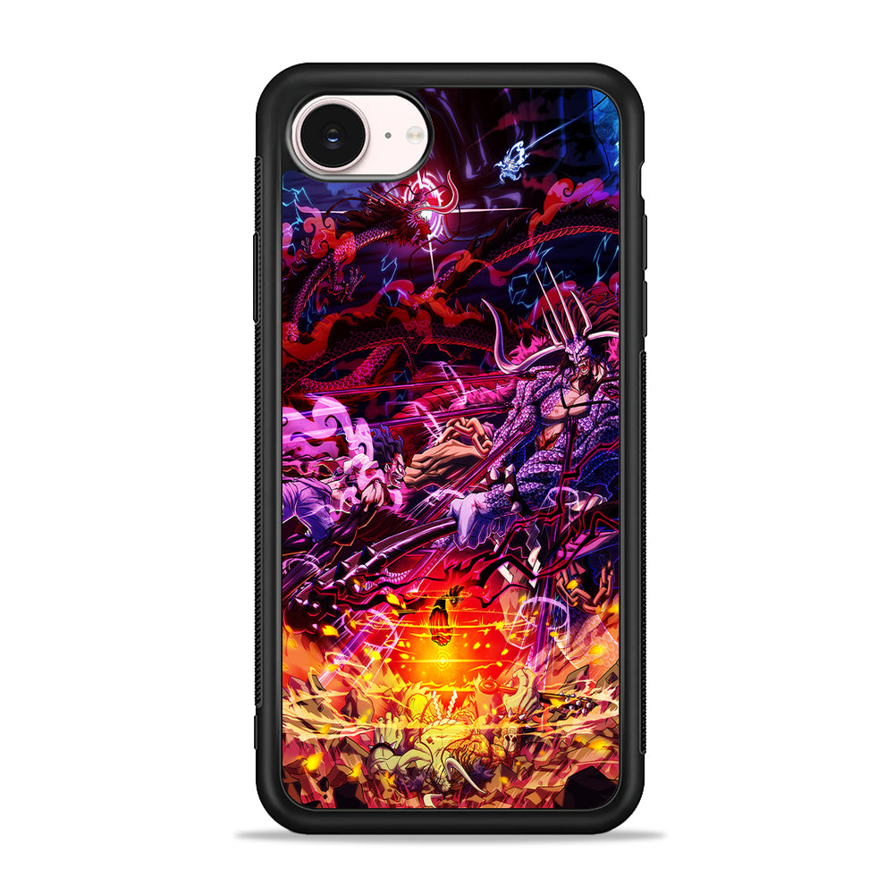 One Piece Luffy VS Kaido iPhone 17e Case - Silicone Case