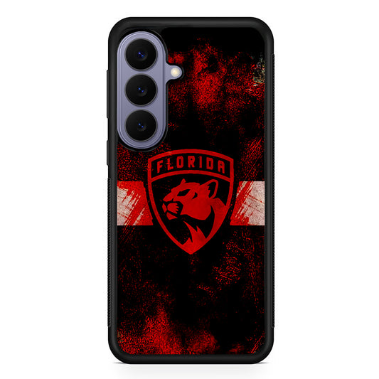 NHL Florida Panthers Abstract Samsung Galaxy S26 Case | Durable Rubber Case for Samsung Galaxy S26