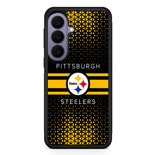 NFL Pittsburgh Steelers Logo Samsung Galaxy S26 Case | Durable Rubber Case for Samsung Galaxy S26