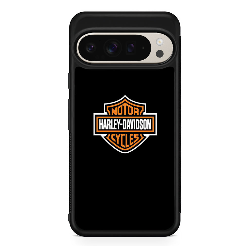 Harley Davidson Logo Black Google Pixel 9 Pro Case | Slim Protective Cover