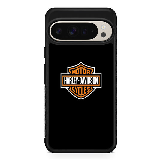 Harley Davidson Logo Black Google Pixel 9 Pro Case | Slim Protective Cover