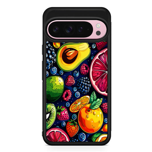 Colorful Mixed Sweet Fruits Google Pixel 9 Pro XL Case | Protective Cover