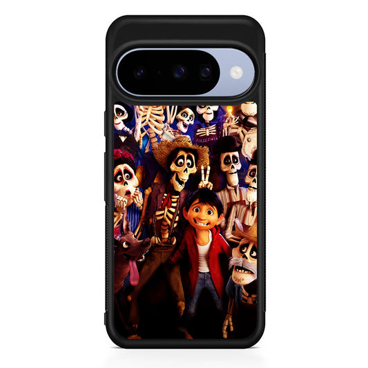 Coco Poster Family Google Pixel 10 Case | Google Pixel 10 Rubber Protective Case