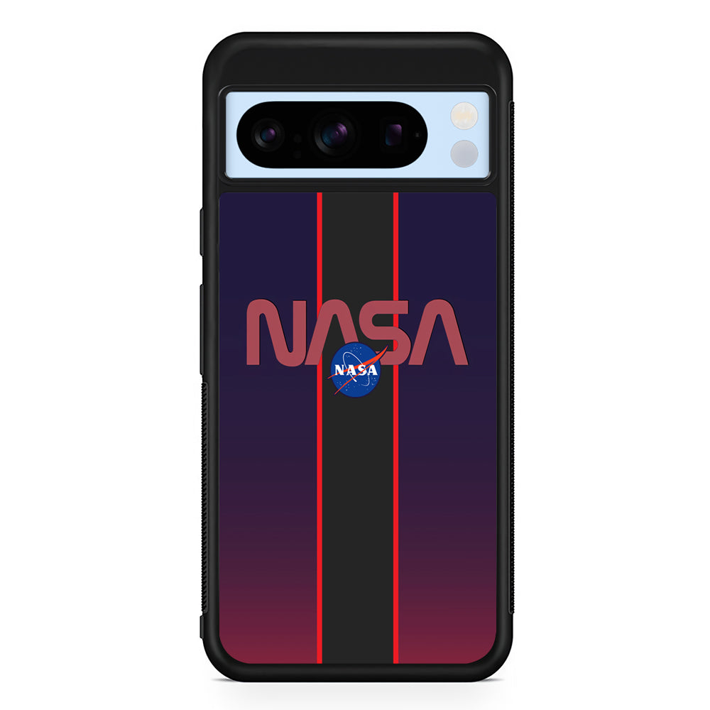Nasa Stripe Line Red Google Pixel 8 Pro Case | Slim Protective Cover