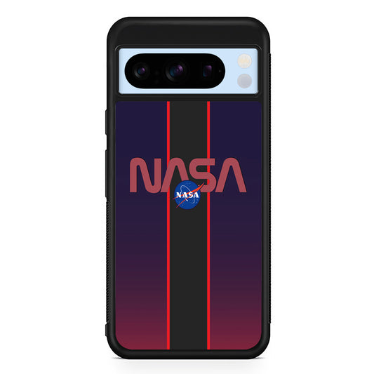 Nasa Stripe Line Red Google Pixel 8 Pro Case | Slim Protective Cover
