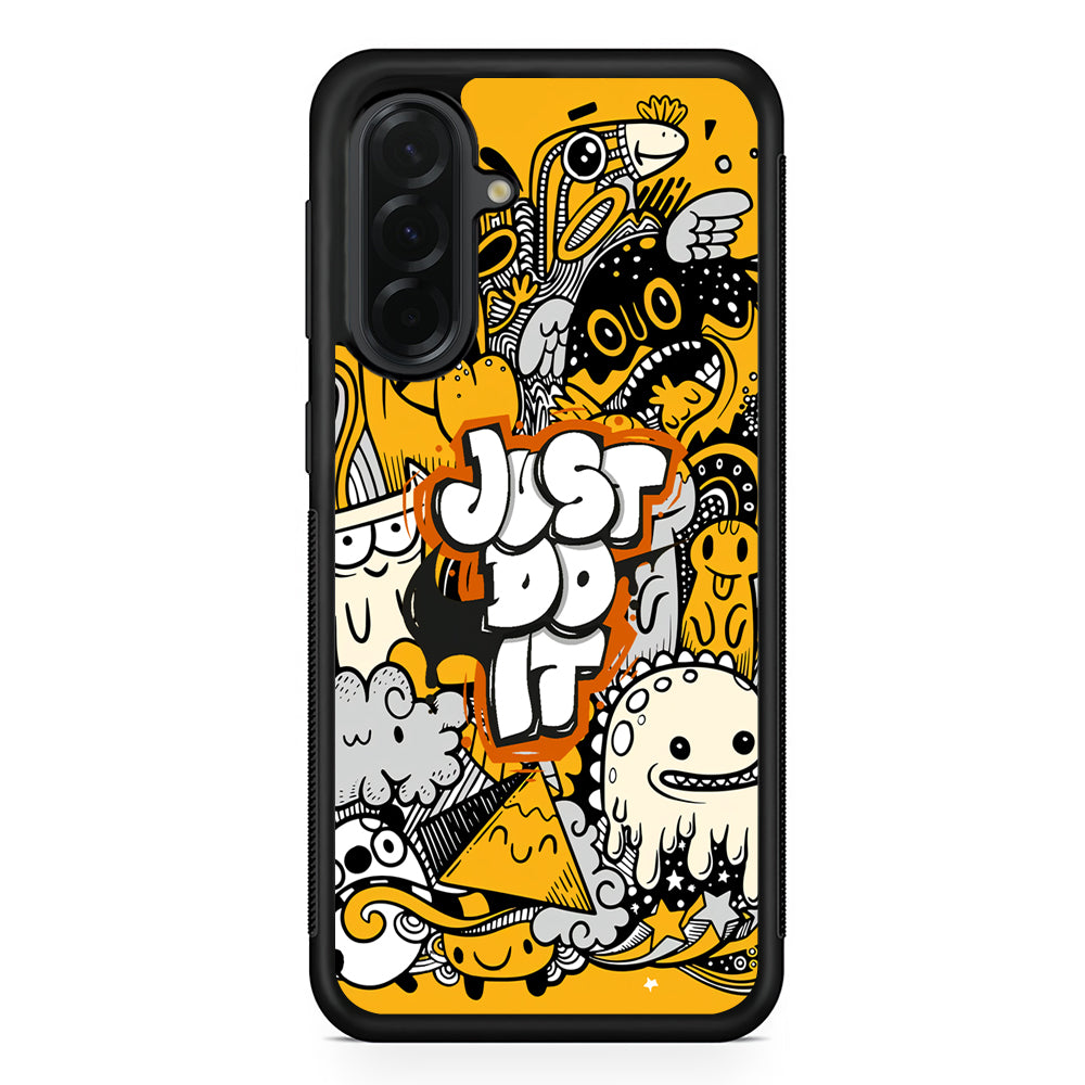 Nike Make Smile with Doodle Samsung Galaxy A36 Case | Durable Samsung Galaxy A36 Cover