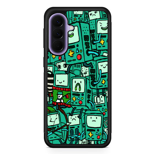 Adventure Time BMO Pattern Samsung Galaxy A57 Case | Slim Samsung Galaxy A57 Rubber Case