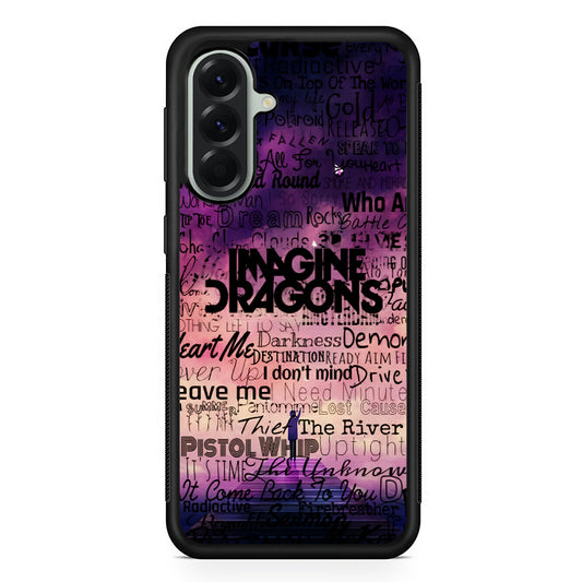 Imagine Dragons Poster Art Samsung Galaxy A56 Case | Samsung Galaxy A56 Protective Rubber Case