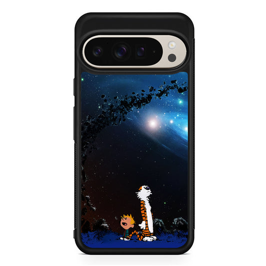 Calvin and Hobbes Galaxy Google Pixel 9 Pro Case | Slim Protective Cover
