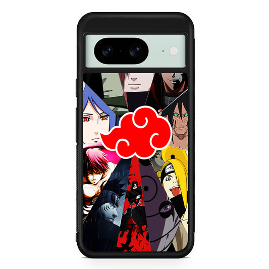 Naruto Akatsuki Clan Member Google Pixel 8 Case | Durable Protective Cover for Google Pixel 8