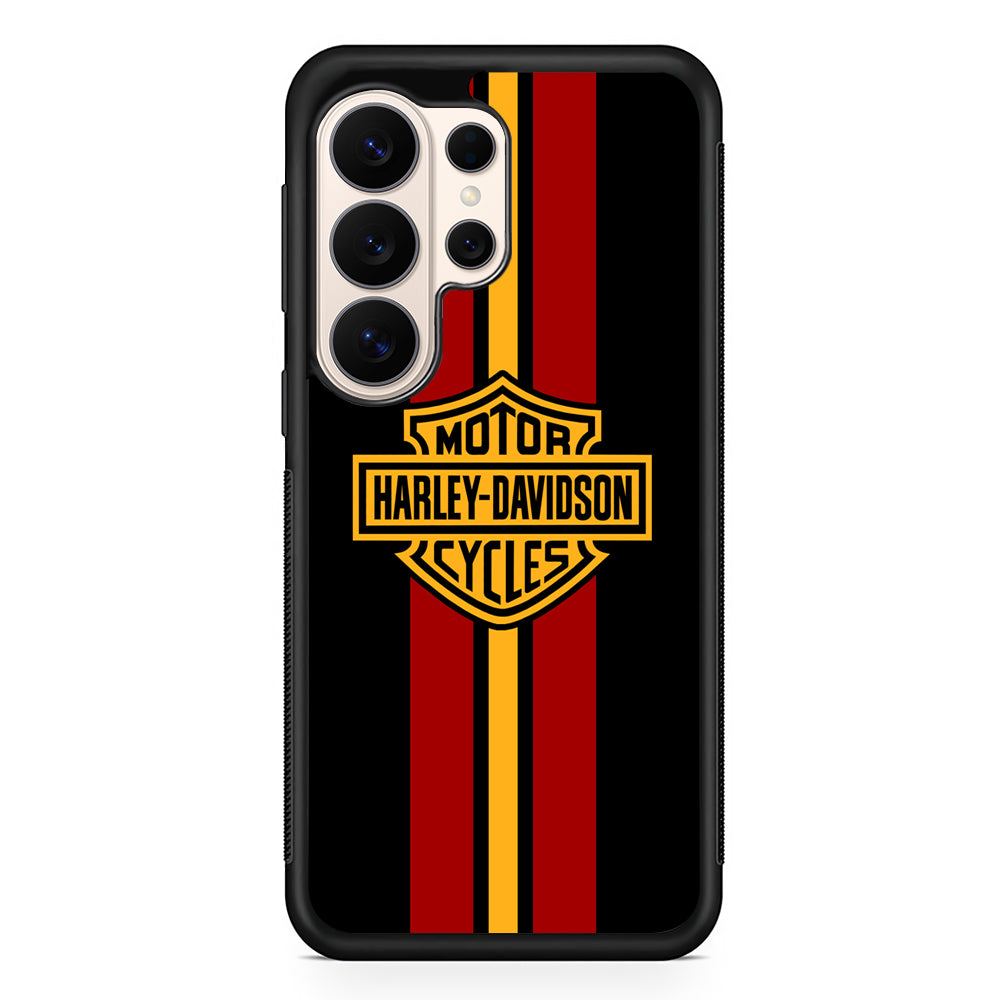 Harley Davidson Red Stripe Emblem Samsung Galaxy S26 Ultra Case | Slim Everyday Protection for Galaxy S26 Ultra