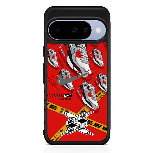 Nike Laced Up The Shoes Google Pixel 10 Case | Google Pixel 10 Rubber Protective Case