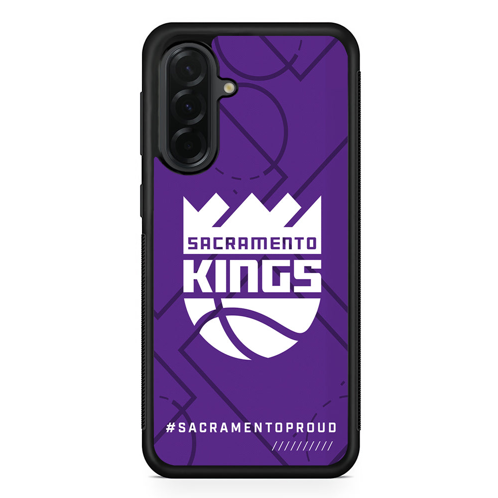 NBA Sacramento Kings Proud Samsung Galaxy A36 Case | Protective Rubber Cover