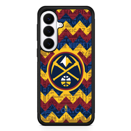 NBA Denver Nuggets Chevron Samsung Galaxy S26 Plus Case | Slim Protective Cover for Samsung Galaxy S26 Plus