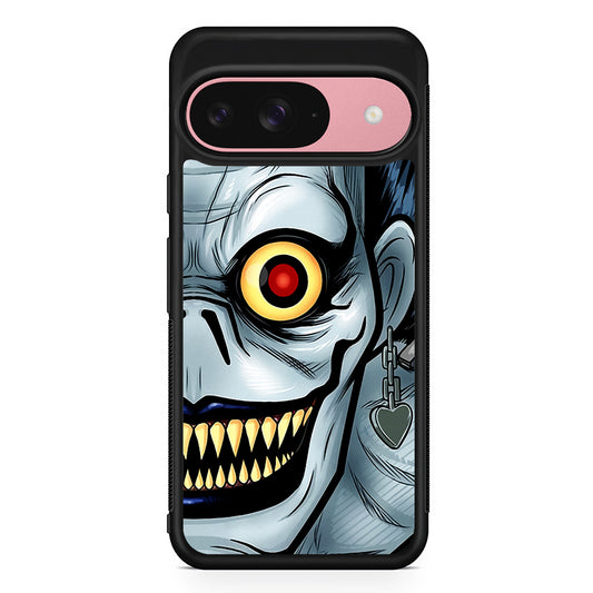 Ryuk Death Note Half Face Google Pixel 9 Case | Google Pixel 9 Protective Rubber Case