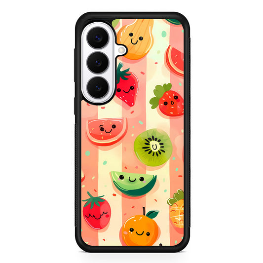 Colorful Fruit Cartoon Stripe Samsung Galaxy S26 Plus Case | Slim Protective Cover for Samsung Galaxy S26 Plus