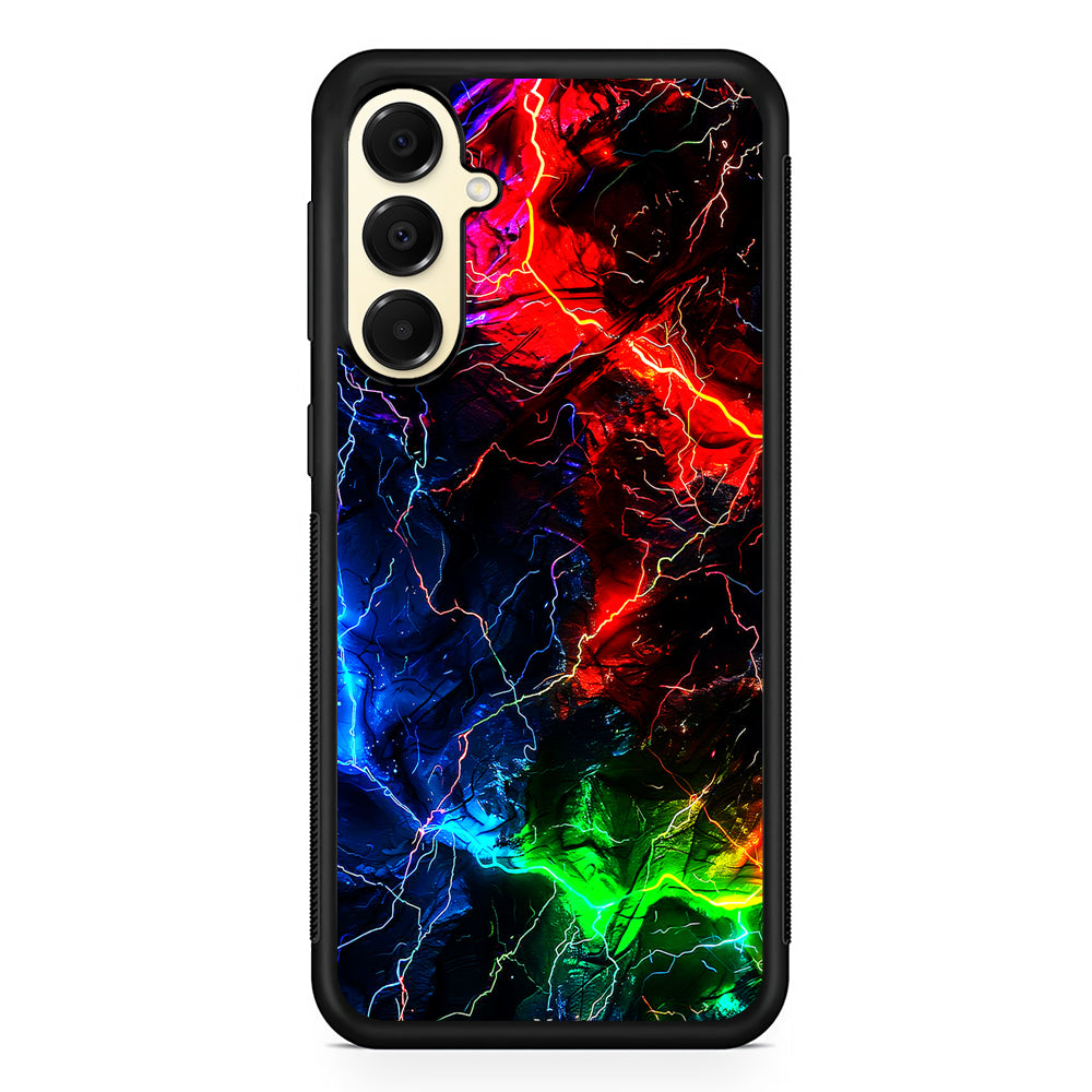 Lightning Strike at Night Samsung Galaxy A16 Case | Slim Rubber Samsung Galaxy A16 Case