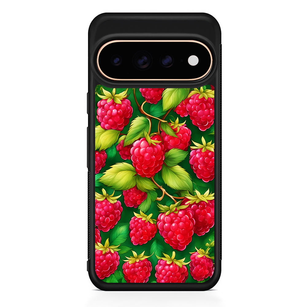 Raspberry Leaves and Berries Google Pixel 11 Pro Case - Stylish Protective Phone Case