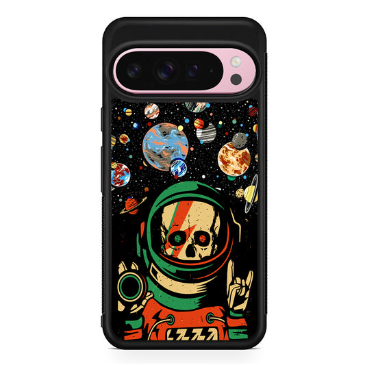 Astro Skull on The Space Google Pixel 9 Pro XL Case | Protective Cover