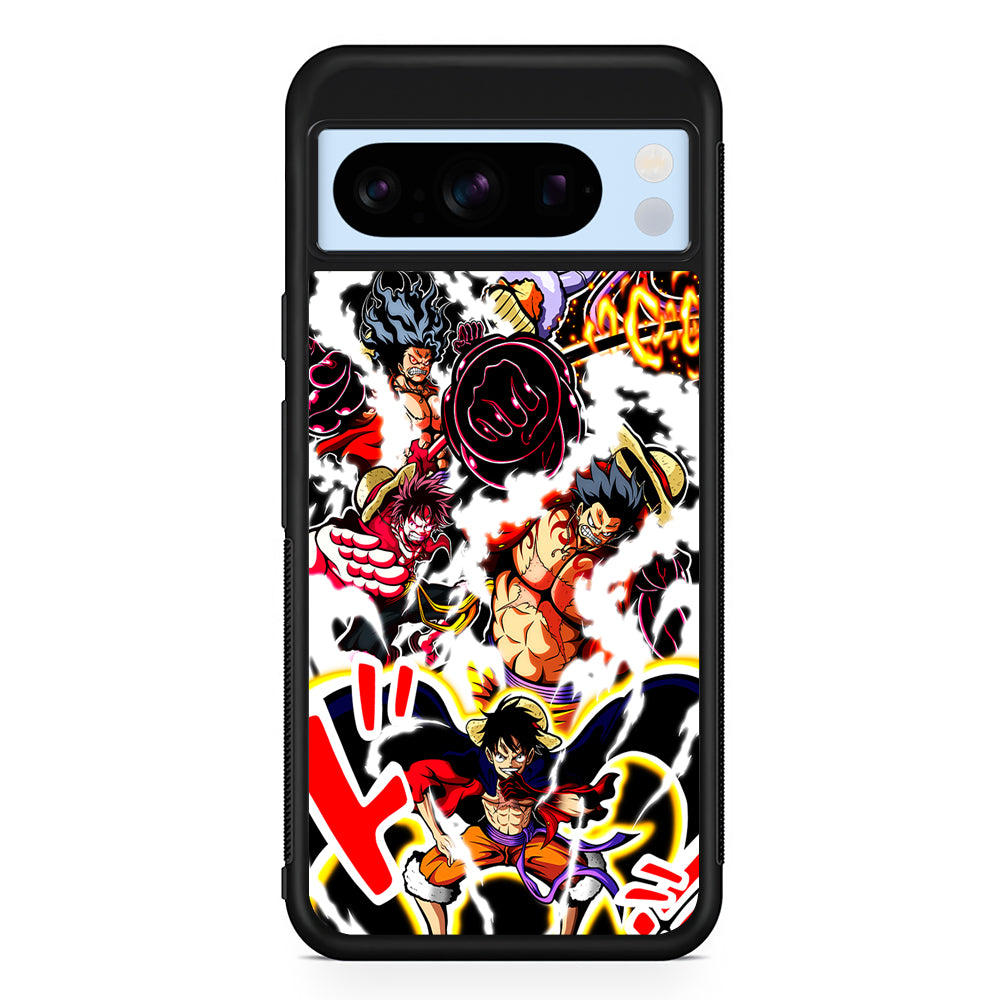 One Piece Luffy Gear Transformation Google Pixel 8 Pro Case | Slim Rubber Case for Google Pixel 8 Pro