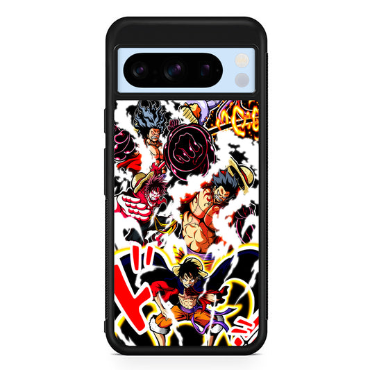 One Piece Luffy Gear Transformation Google Pixel 8 Pro Case | Slim Rubber Case for Google Pixel 8 Pro