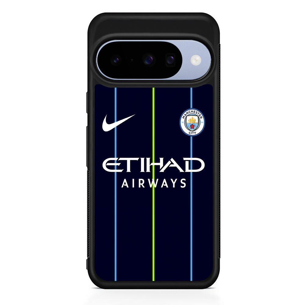 Nike Jersey Away Manchester City Google Pixel 10 Case | Google Pixel 10 Rubber Protective Case