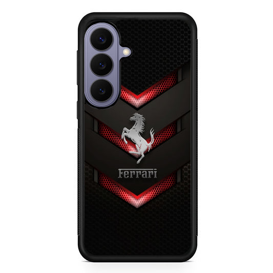 Ferrari Red Steam Samsung Galaxy S26 Case | Slim Protective Rubber Case for Samsung S26