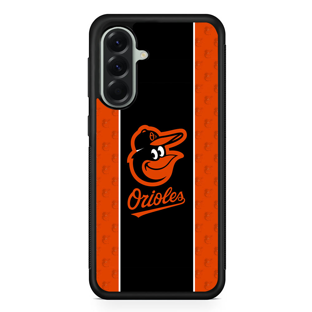 MLB Baltimore Orioles Team Samsung Galaxy A56 Case | Samsung Galaxy A56 Protective Rubber Case