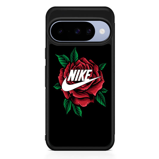 Nike Rose Flowers Google Pixel 10 Case | Google Pixel 10 Rubber Protective Case