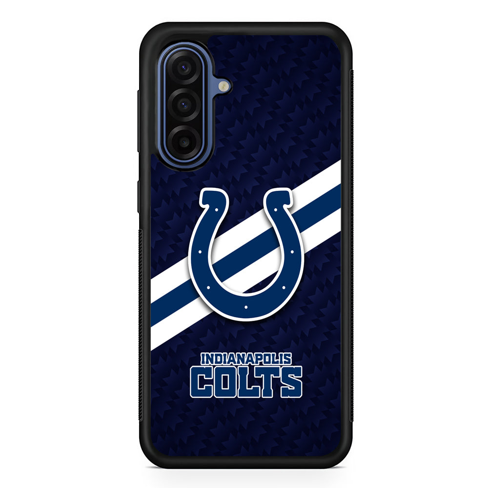 NFL Indianapolis Colts Stripe Samsung Galaxy A17 Case | Slim Protective Phone Cover
