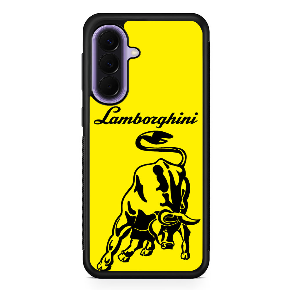 Lamborghini Word Icon Samsung Galaxy A57 Case | Slim Samsung Galaxy A57 Rubber Case