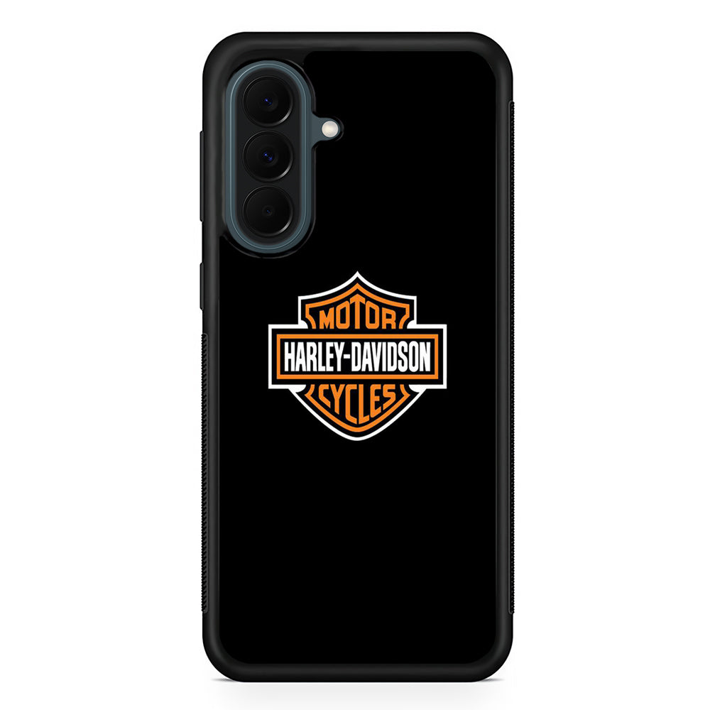 Harley Davidson Logo Black Samsung Galaxy A37 Case | Samsung Galaxy A37 Rubber Phone Case