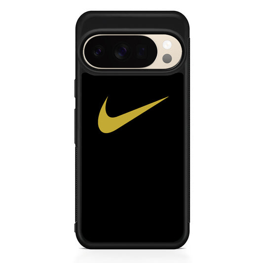 Nike Gold Logo Black Google Pixel 10 Pro XL Case | Durable Google Pixel 10 Pro XL Cover