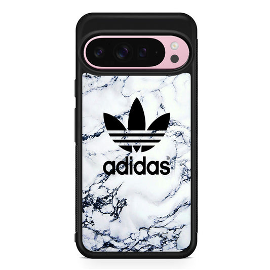Adidas White Marble Google Pixel 9 Pro XL Case | Protective Cover