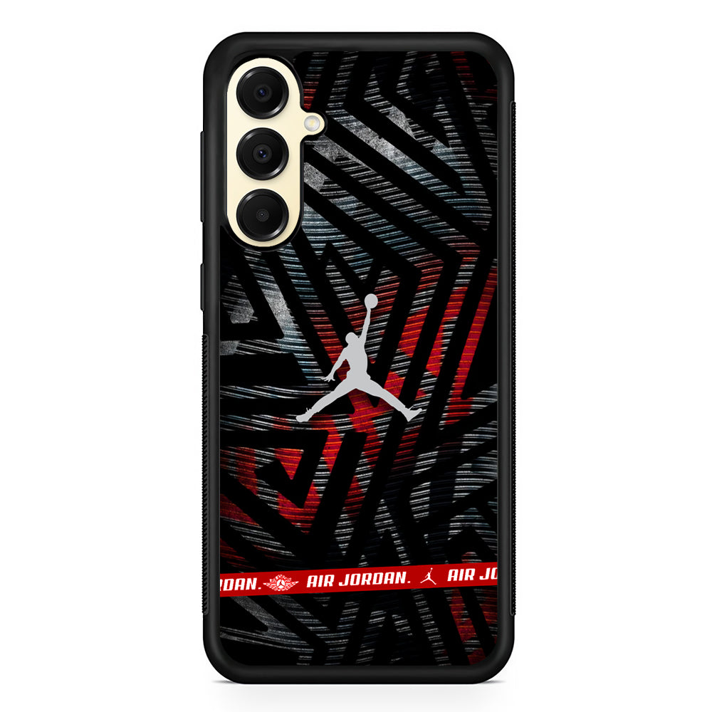 Air Jordan Strokes in Streak Samsung Galaxy A16 Case | Slim Rubber Case for Samsung Galaxy A16