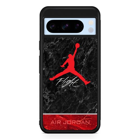 Air Jordan Flight Black Marble Google Pixel 8 Pro Case | Slim Protective Cover